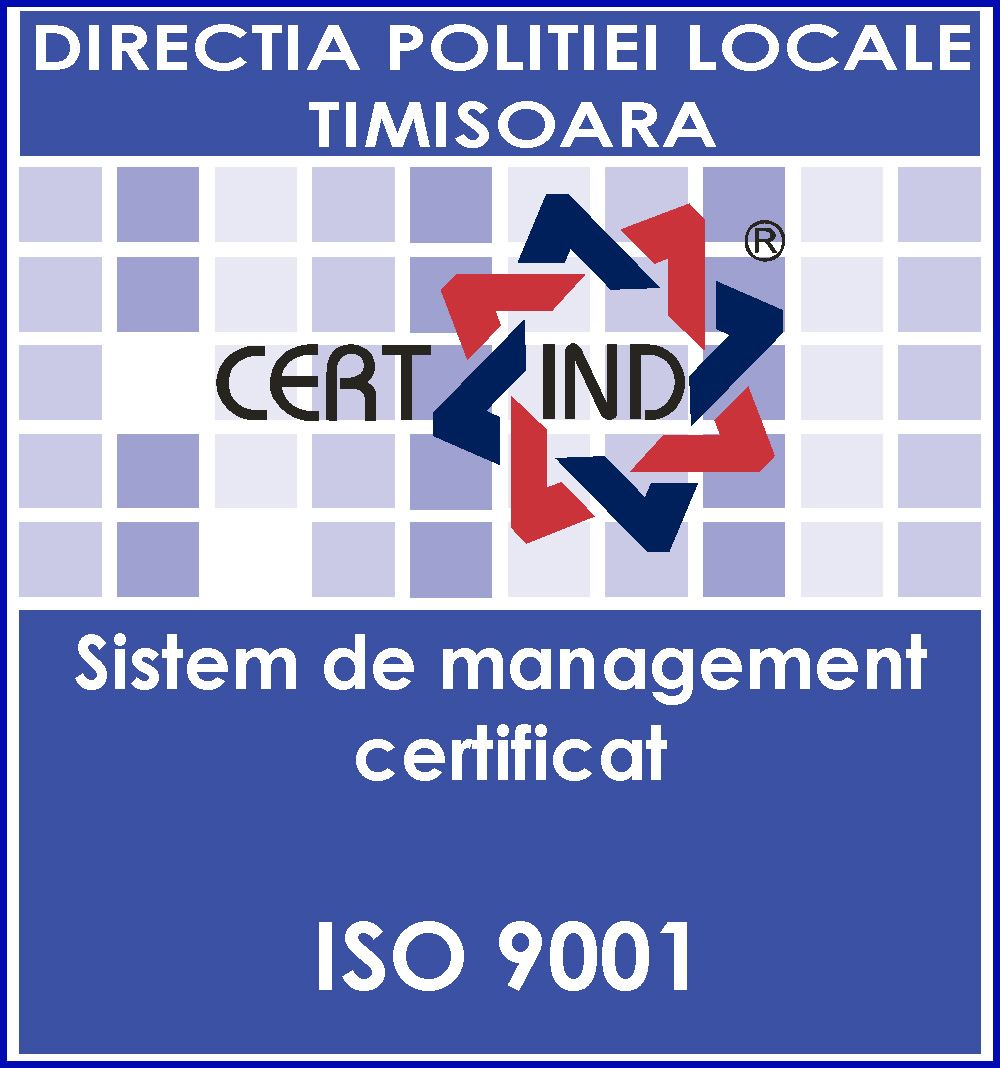 Certificat ISO Politisa Locala Timisoara